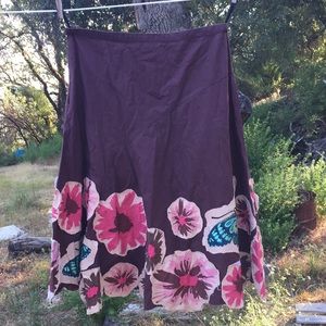 Hippie Boho sequins embellished skirt